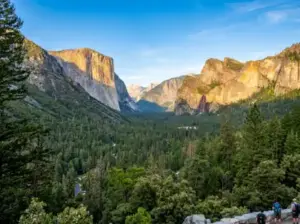 The Monoliths and Waterfalls of Yosemite National Park Morning